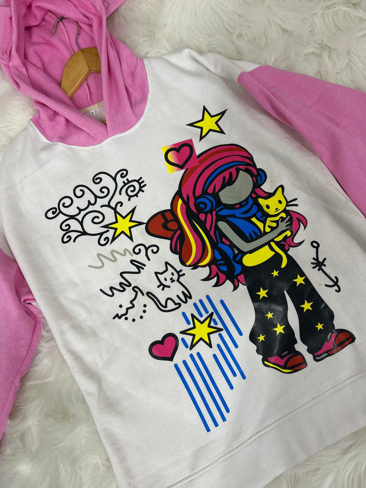 Pink Ear hoddie