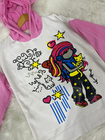 Pink Ear hoddie