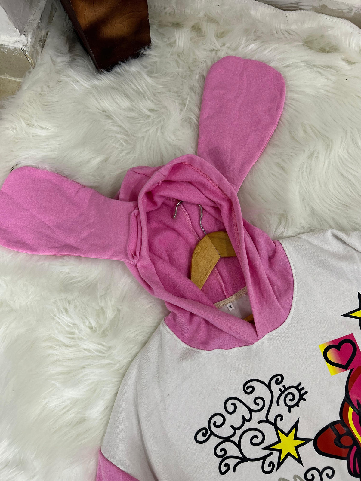 Pink Ear hoddie